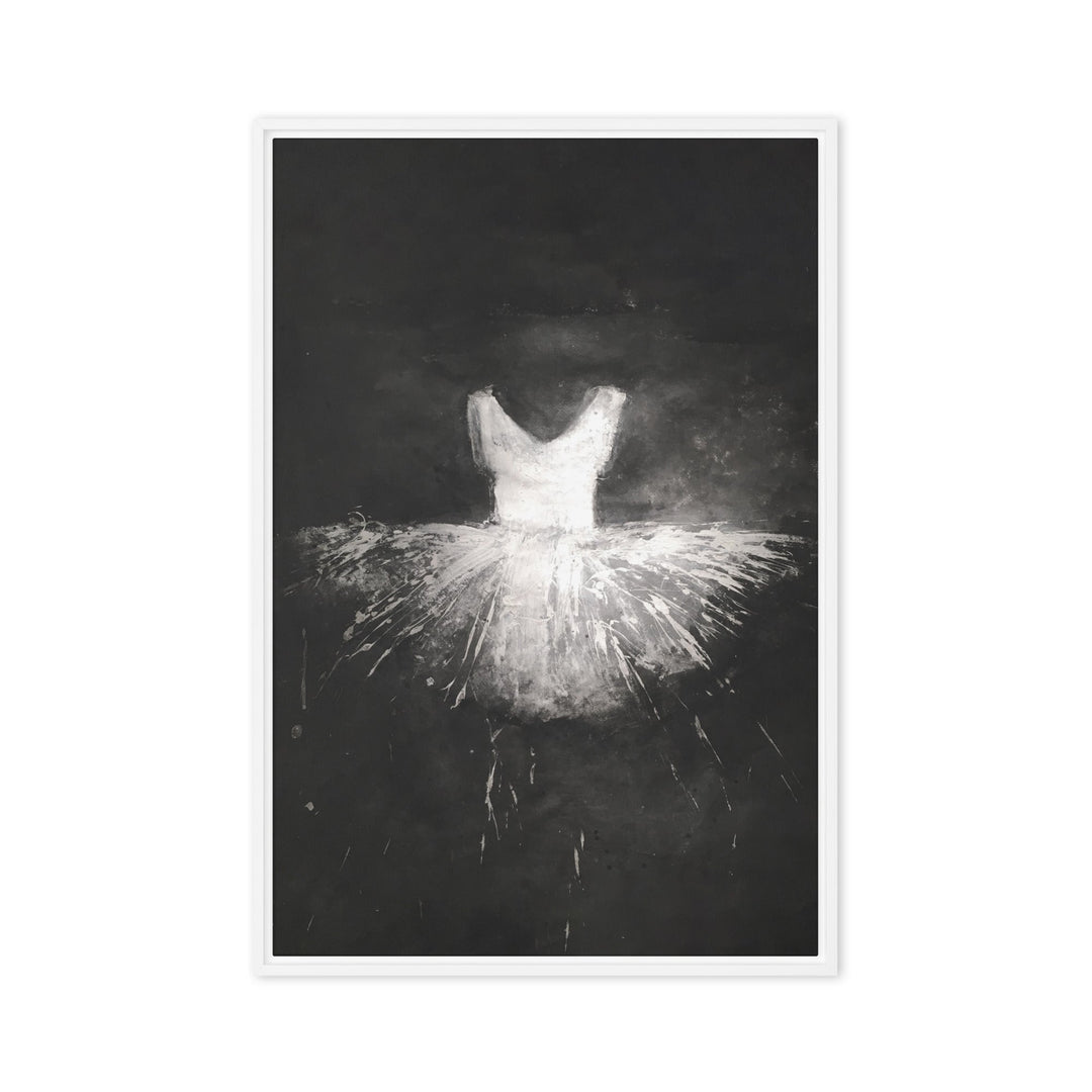 Leinwand - Ballett Kostüm Weiß / 61x91 cm (24″×36″) artlia
