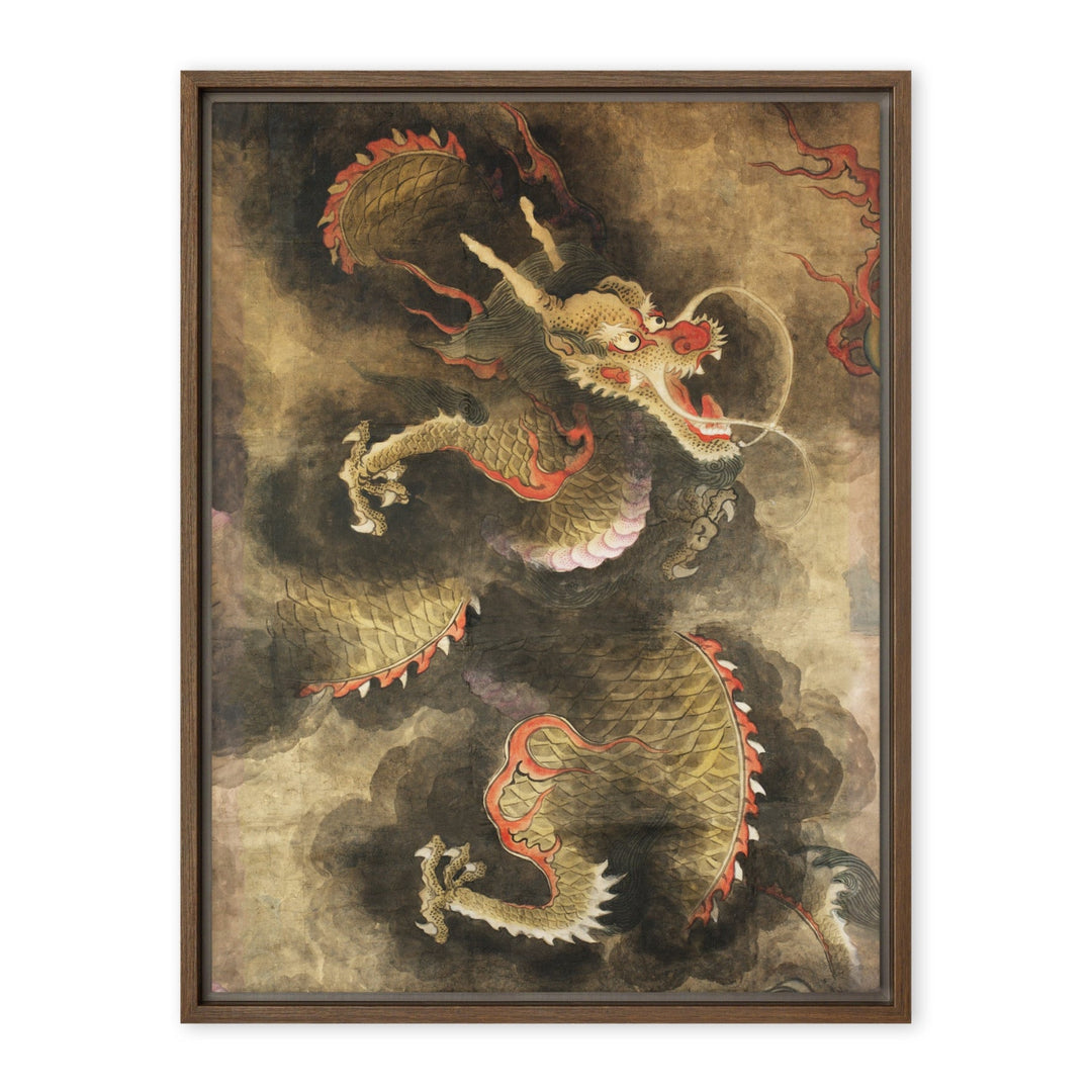 Leinwand - Der Heilige Blaue Drache Kuratoren von artlia Braun / 46x61 cm (18″×24″) artlia