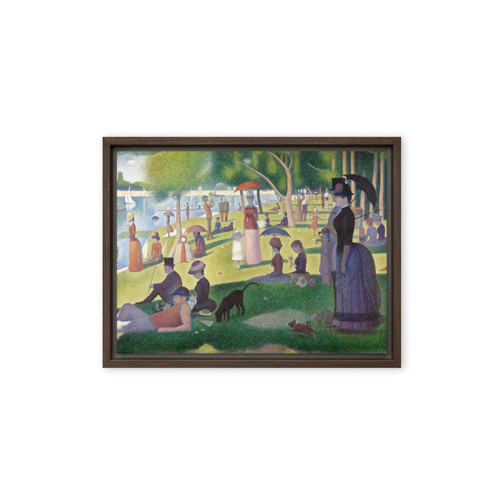 Leinwand - Ein Sonntagnachmittag auf der Insel La Grande Jatte Braun / 31x41 cm (12″×16″) artlia
