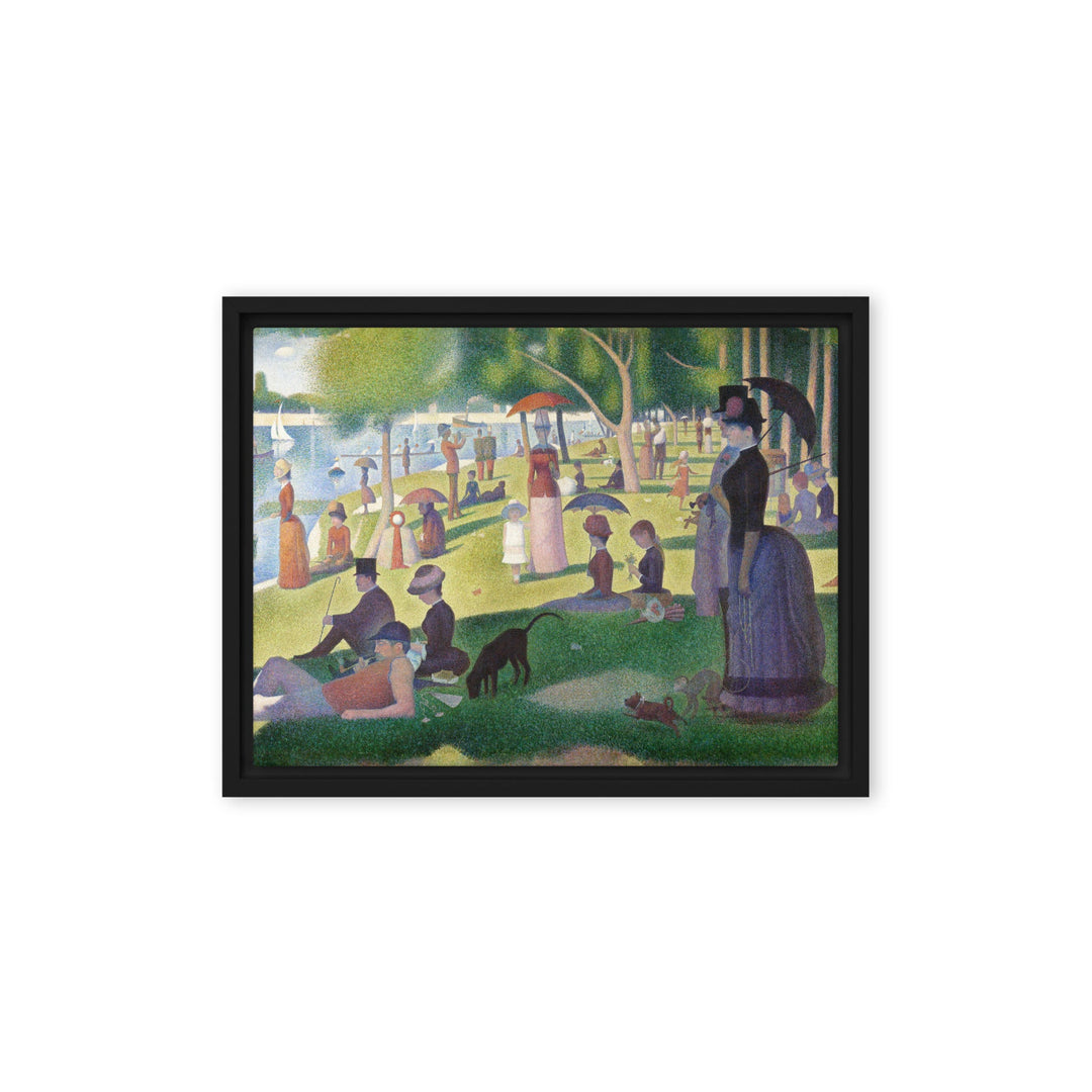 Leinwand - Ein Sonntagnachmittag auf der Insel La Grande Jatte Schwarz / 31x41 cm (12″×16″) artlia