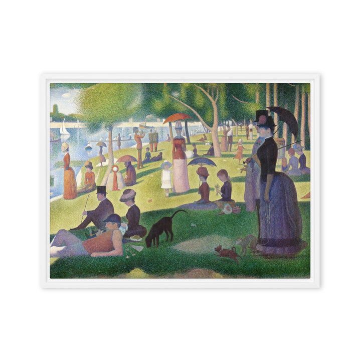Leinwand - Ein Sonntagnachmittag auf der Insel La Grande Jatte Weiß / 46x61 cm (18″×24″) artlia