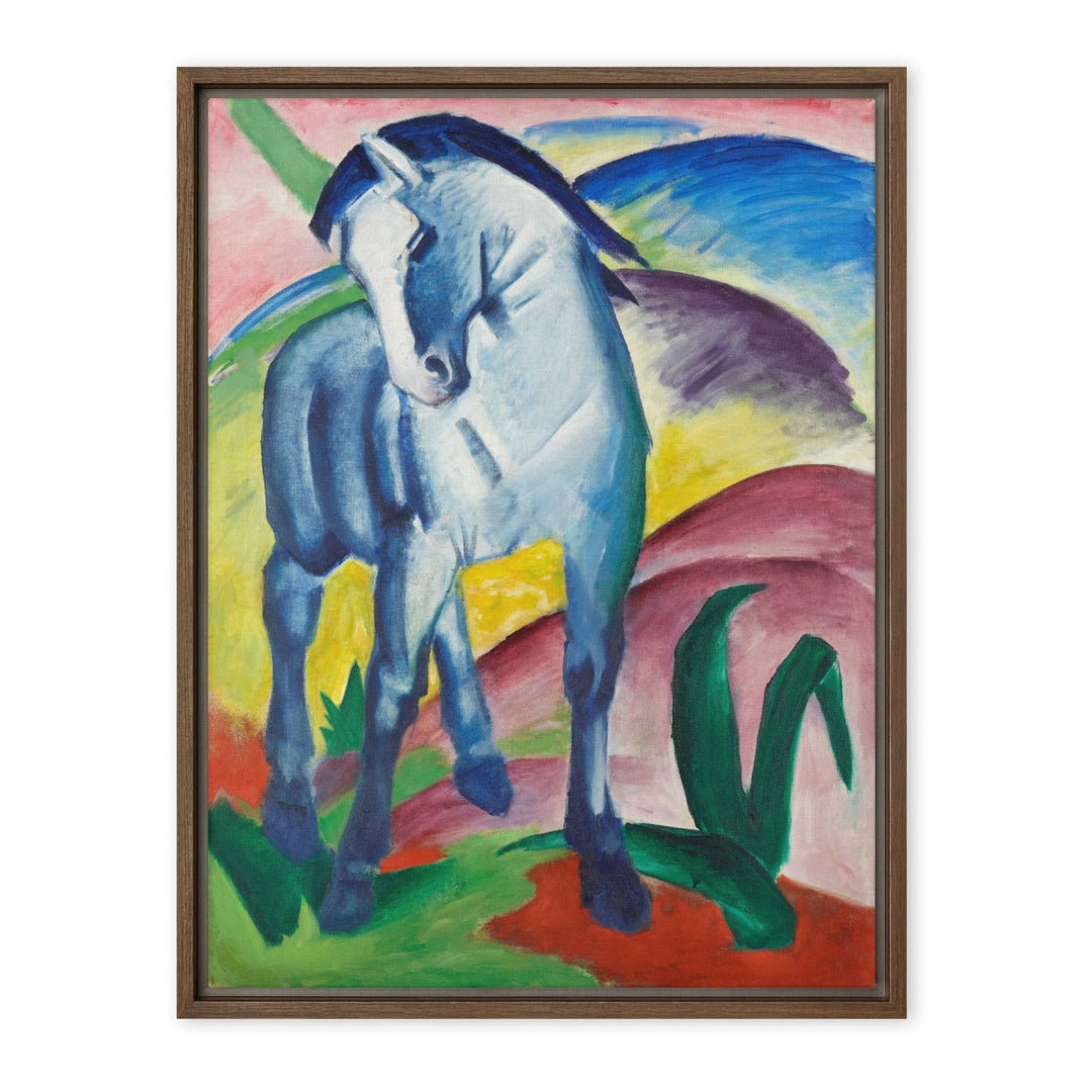Leinwand - Franz Marc, Blaues Pferd I Franz Marc Braun / 46x61 cm (18″×24″) artlia