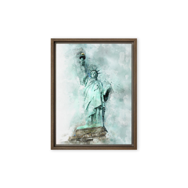Leinwand - Freiheitsstatue Braun / 31x41 cm (12″×16″) artlia