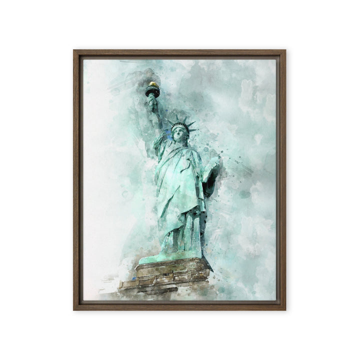 Leinwand - Freiheitsstatue Braun / 41x51 cm (16″×20″) artlia