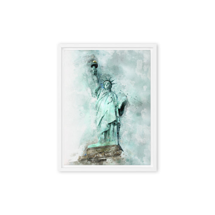 Leinwand - Freiheitsstatue Weiß / 31x41 cm (12″×16″) artlia