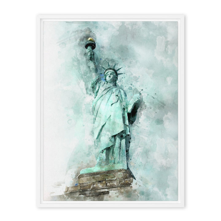 Leinwand - Freiheitsstatue Weiß / 46x61 cm (18″×24″) artlia