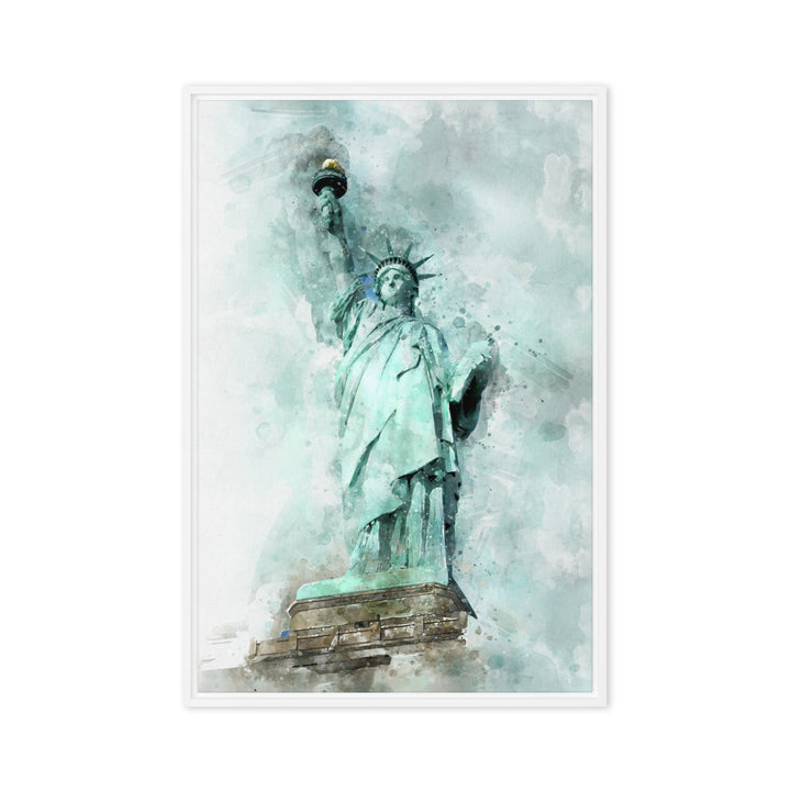 Leinwand - Freiheitsstatue Weiß / 51x76 cm (20″×30″) artlia