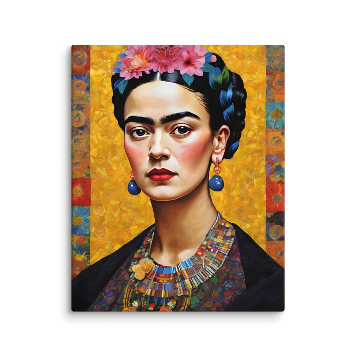 Leinwand - Frida Kahlo in the style of Gustav Klimt Kuratoren von artlia ohne Rahmen / 41x51 cm (16″×20″) artlia