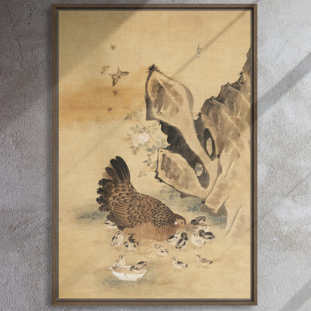 Leinwand - Henne und Küken, Byeon Sang-byeok Byeon Sang-byeok artlia