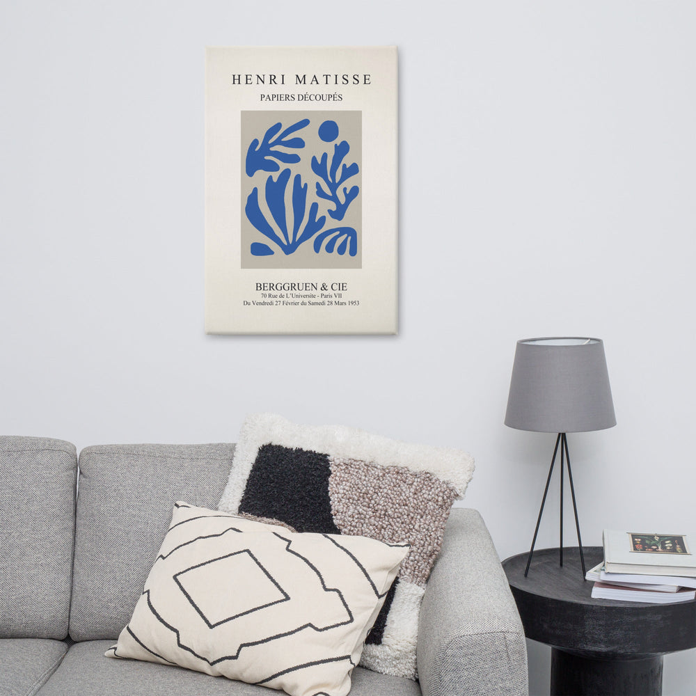 Leinwand - Henri Matisse, Papier Découpés blauer Garten I artlia