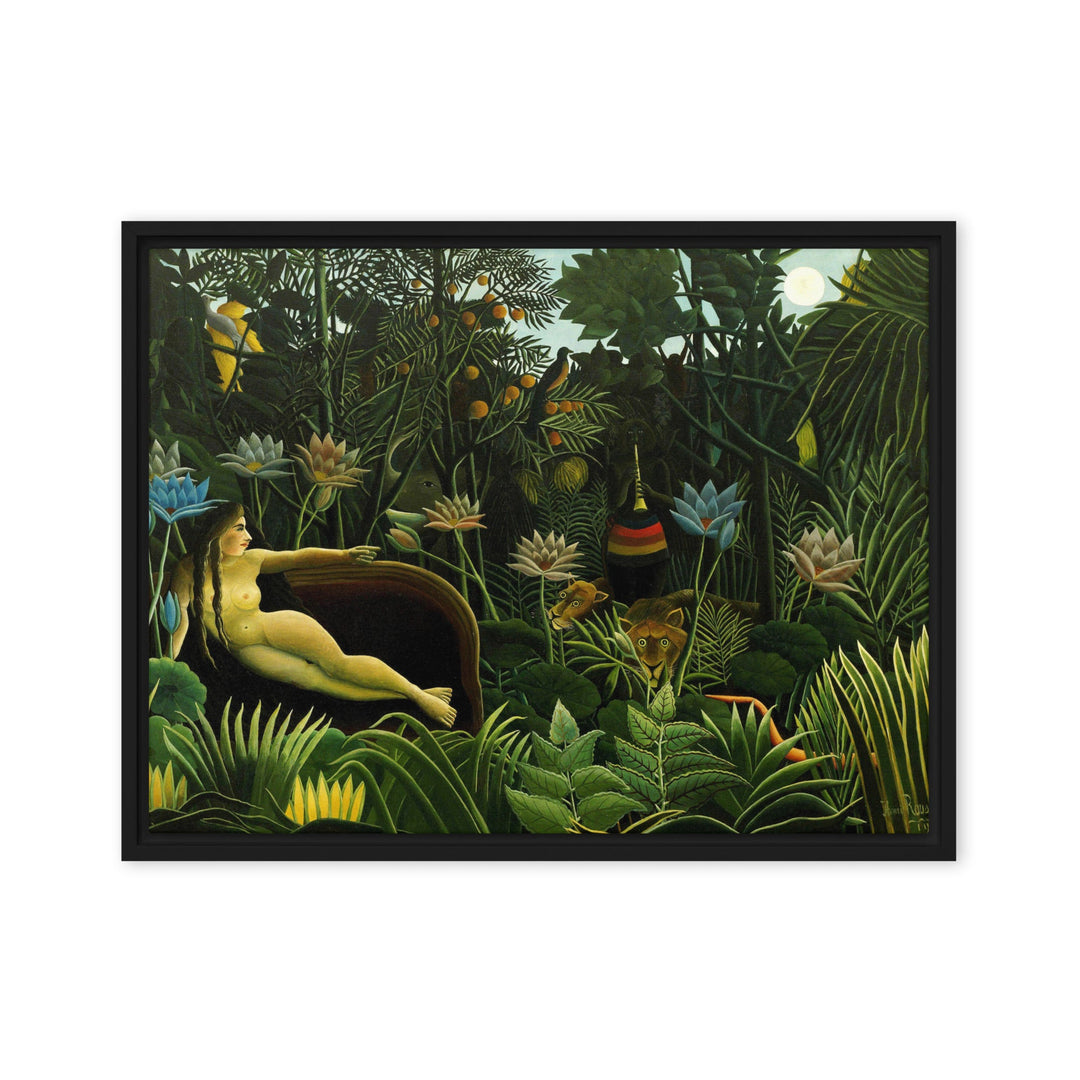 Leinwand - Henri Rousseau, Der Traum Henri Rousseau Schwarz / 46x61 cm (18″×24″) artlia