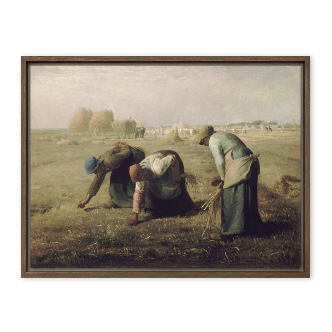 Leinwand - Jean-François Millet, Die Ährenleserinnen Jean-François Millet Braun / 61x81 cm (24″×32″) artlia