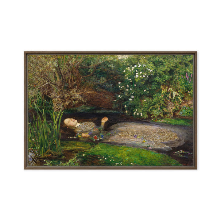 Leinwand - John Everett Millais, Ophelia John Everett Millais Braun / 51x76 cm (20″×30″) artlia