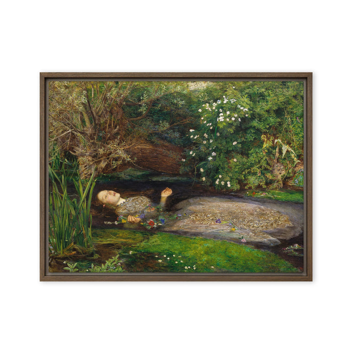 Leinwand - John Everett Millais, Ophelia John Everett Millais Braun / 61x81 cm (24″×32″) artlia