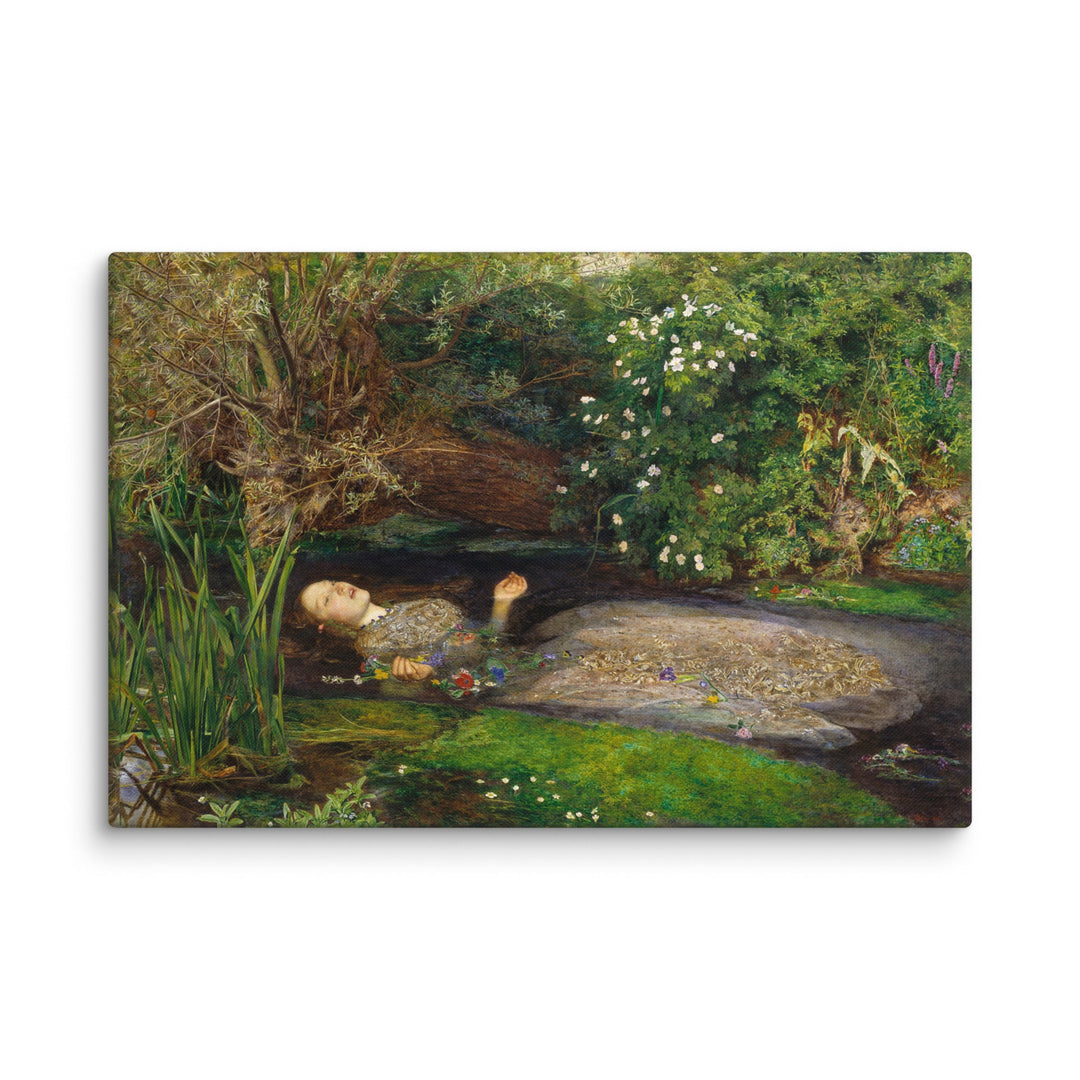 Leinwand - John Everett Millais, Ophelia John Everett Millais ohne Rahmen / 31x46 cm (12″×18″) artlia