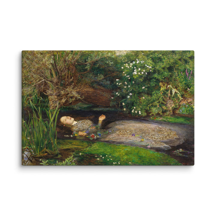 Leinwand - John Everett Millais, Ophelia John Everett Millais ohne Rahmen / 31x46 cm (12″×18″) artlia
