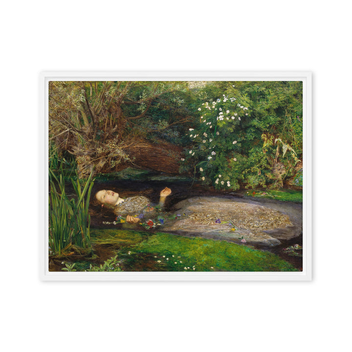 Leinwand - John Everett Millais, Ophelia John Everett Millais Weiß / 46x61 cm (18″×24″) artlia