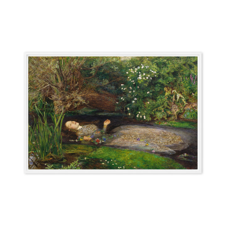 Leinwand - John Everett Millais, Ophelia John Everett Millais Weiß / 51x76 cm (20″×30″) artlia