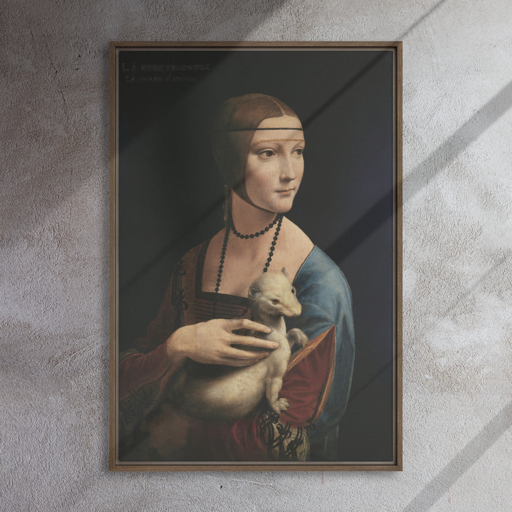 Leinwand - Leonardo da Vinci, Dame mit dem Hermelin Leonardo da Vinci artlia