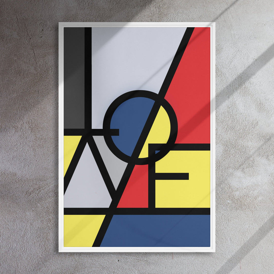 Leinwand - "LOVE" im Stil von Mondrian Kuratoren von artlia artlia