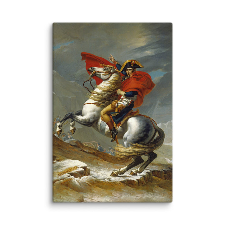 Leinwand - Napoleon Crossing the Alps Jacques-Louis David ohne Rahmen / 61x91 cm (24″×36″) artlia