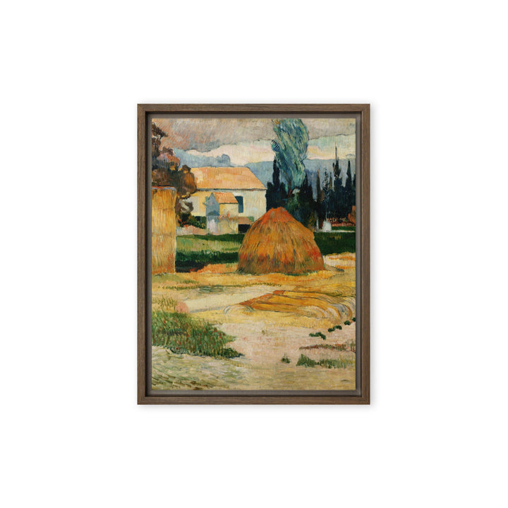 Leinwand - Paul Gauguin, Landschaft bei Arles Braun / 31x41 cm (12″×16″) artlia