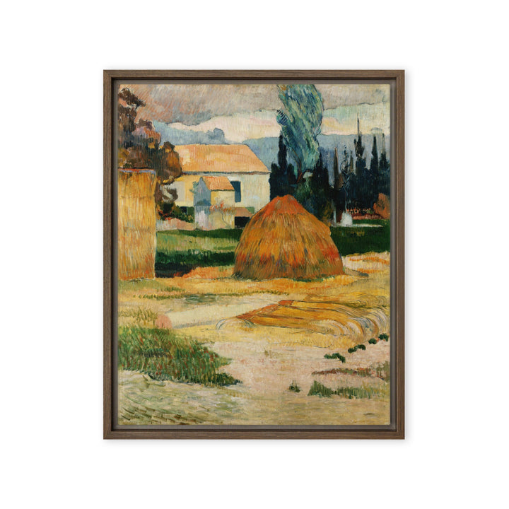 Leinwand - Paul Gauguin, Landschaft bei Arles Braun / 41x51 cm (16″×20″) artlia