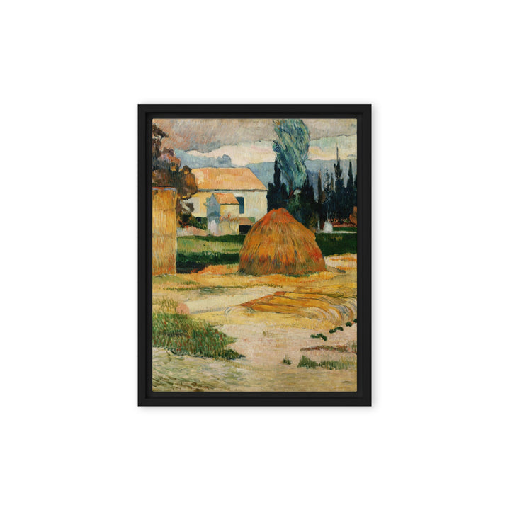 Leinwand - Paul Gauguin, Landschaft bei Arles Schwarz / 31x41 cm (12″×16″) artlia