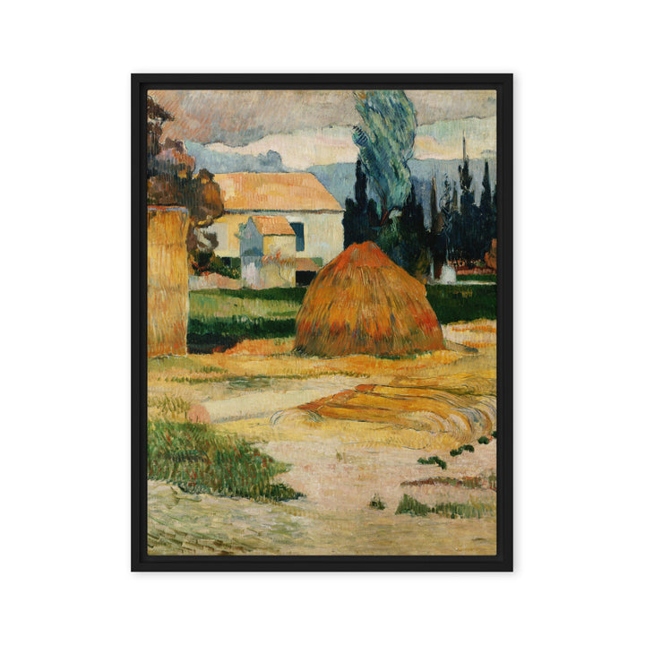 Leinwand - Paul Gauguin, Landschaft bei Arles Schwarz / 46x61 cm (18″×24″) artlia