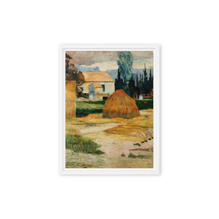 Leinwand - Paul Gauguin, Landschaft bei Arles Weiß / 31x41 cm (12″×16″) artlia