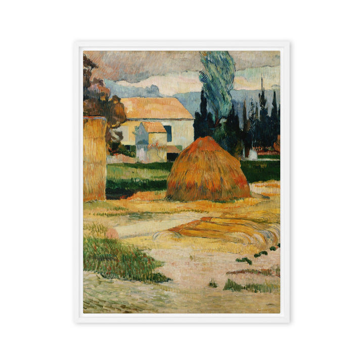 Leinwand - Paul Gauguin, Landschaft bei Arles Weiß / 46x61 cm (18″×24″) artlia
