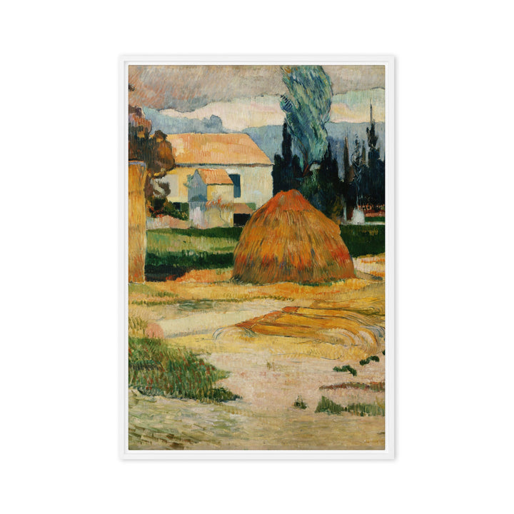 Leinwand - Paul Gauguin, Landschaft bei Arles Weiß / 61x91 cm (24″×36″) artlia