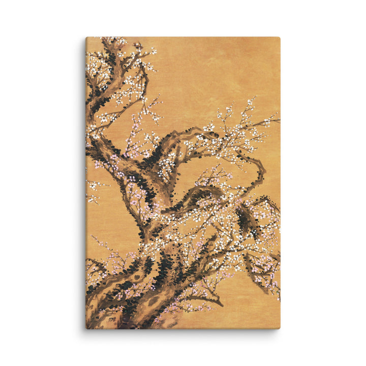 Leinwand - Rote und weiße Pflaumenblüten ohne Rahmen / Teil 2 / 31x46 cm (12″×18″) artlia