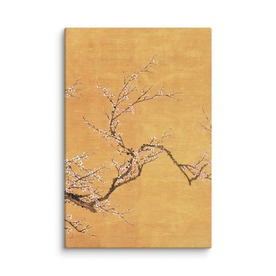 Leinwand - Rote und weiße Pflaumenblüten ohne Rahmen / Teil 3 / 31x46 cm (12″×18″) artlia