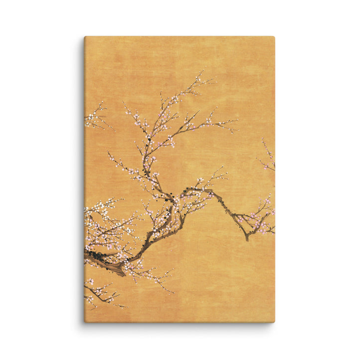 Leinwand - Rote und weiße Pflaumenblüten ohne Rahmen / Teil 3 / 31x46 cm (12″×18″) artlia