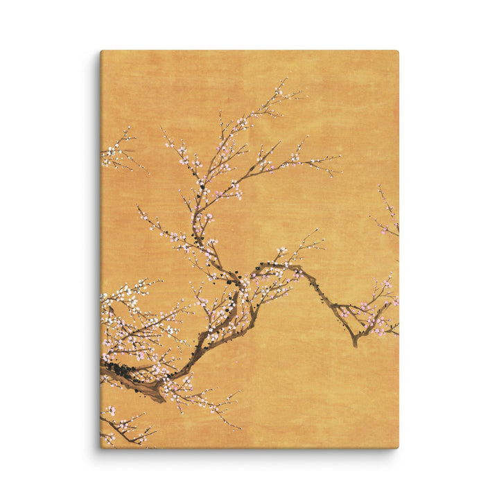 Leinwand - Rote und weiße Pflaumenblüten ohne Rahmen / Teil 3 / 46x61 cm (18″×24″) artlia