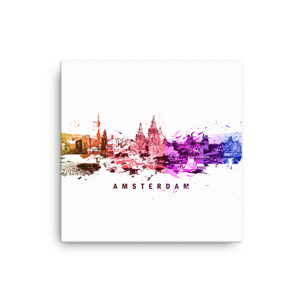 Leinwand - Skyline Amsterdam Marko Kurth 41x41 cm (16″×16″) artlia