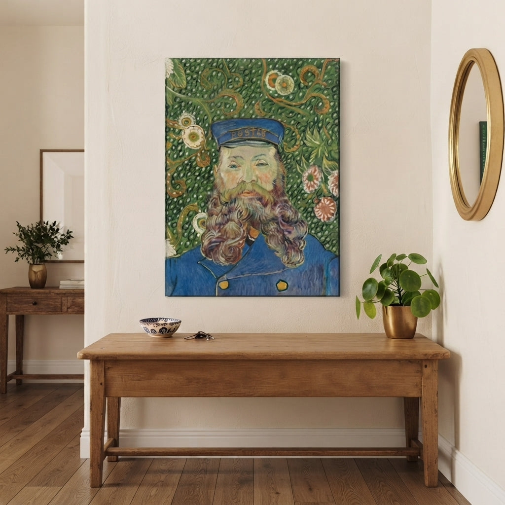 Lienzo - Van Gogh, El cartero, Retrato de Joseph Roulin