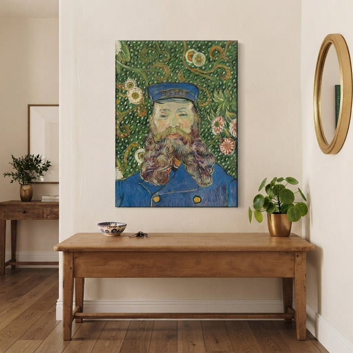 Lienzo - Van Gogh, El cartero, Retrato de Joseph Roulin