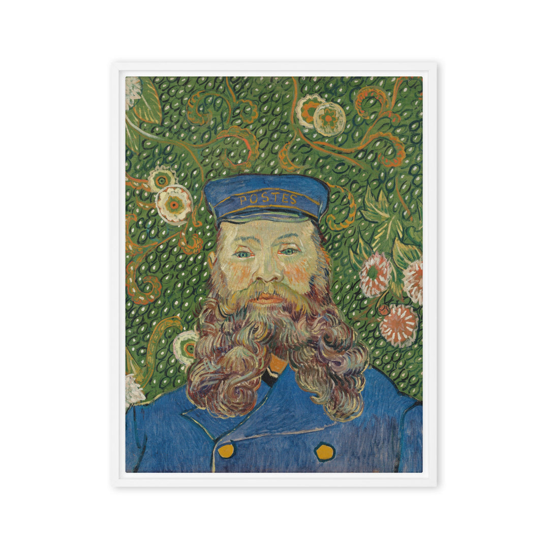 Leinwand - Van Gogh, Der Postbote, Porträt von Joseph Roulin Vincent van Gogh Weiß / 46x61 cm (18″×24″) artlia
