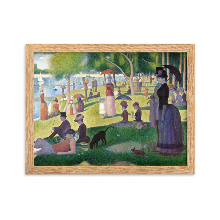 Poster - Ein Sonntagnachmittag auf der Insel La Grande Jatte Georges Seurat Oak / 30×40 cm artlia