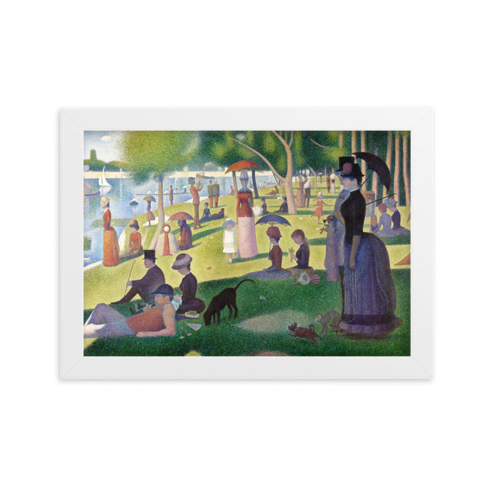 Poster - Ein Sonntagnachmittag auf der Insel La Grande Jatte Georges Seurat Weiß / 21×30 cm artlia