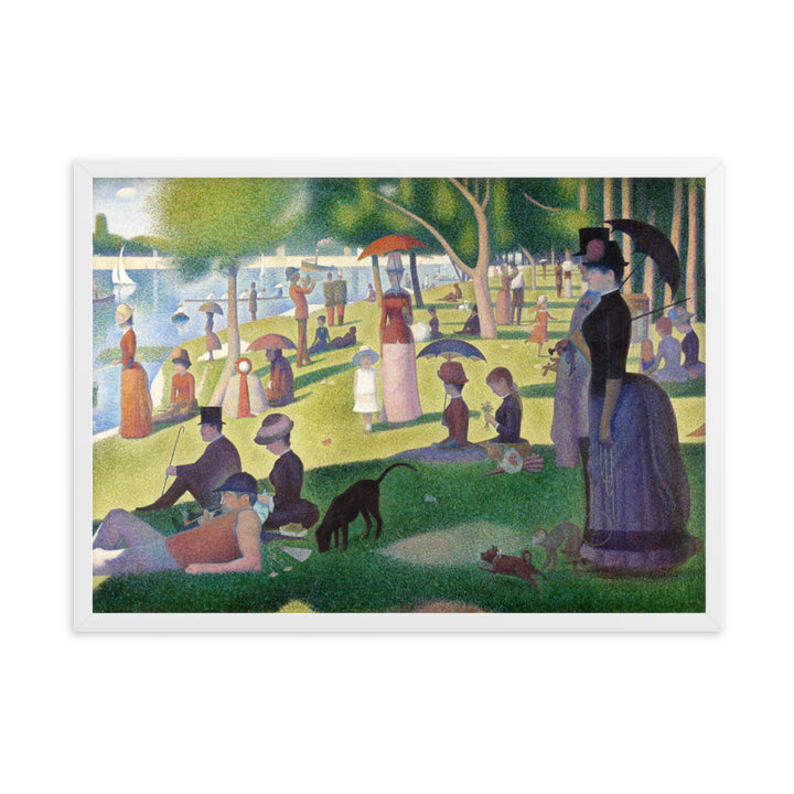 Poster - Ein Sonntagnachmittag auf der Insel La Grande Jatte Georges Seurat Weiß / 50×70 cm artlia