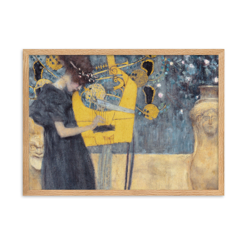 Poster - Gustav Klimt, Die Musik Gustav Klimt Oak / 50×70 cm artlia