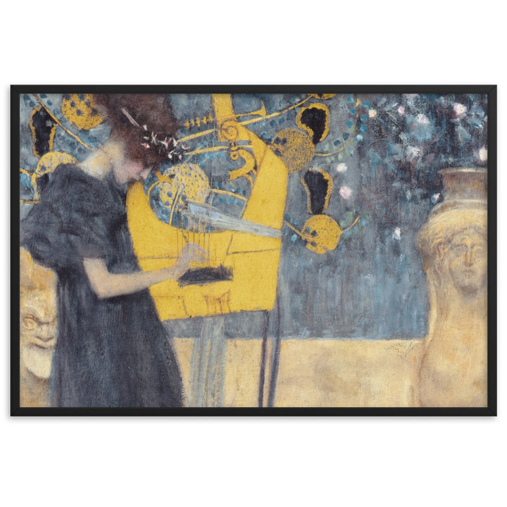 Poster - Gustav Klimt, Die Musik Gustav Klimt Schwarz / 61×91 cm artlia