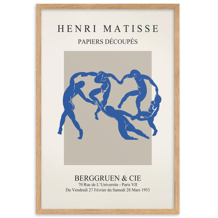 Poster - Henri Matisse, Papier Découpés blauer Tanz Henri Matisse Oak / 61×91 cm artlia