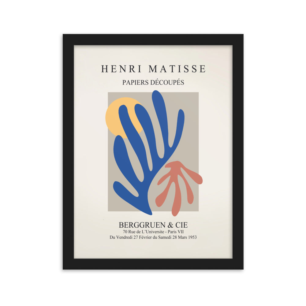 Poster - Henri Matisse, Papier Découpés bunter Garten Henri Matisse Schwarz / 30×40 cm artlia