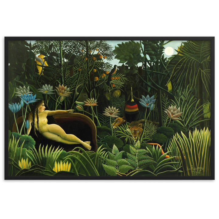 Poster - Henri Rousseau, Der Traum Henri Rousseau Schwarz / 61×91 cm artlia