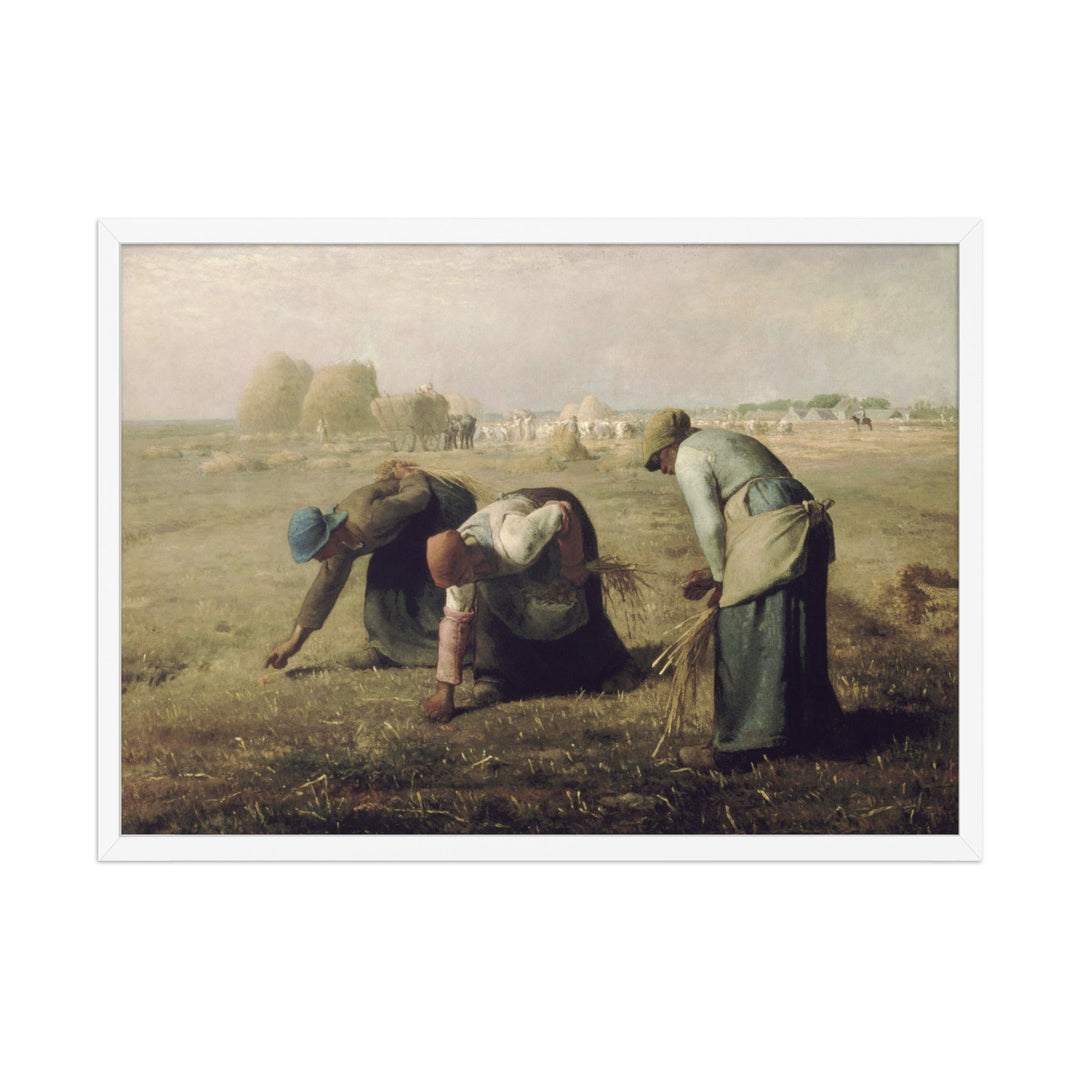 Poster - Jean-François Millet, Die Ährenleserinnen Jean-François Millet Weiß / 50×70 cm artlia