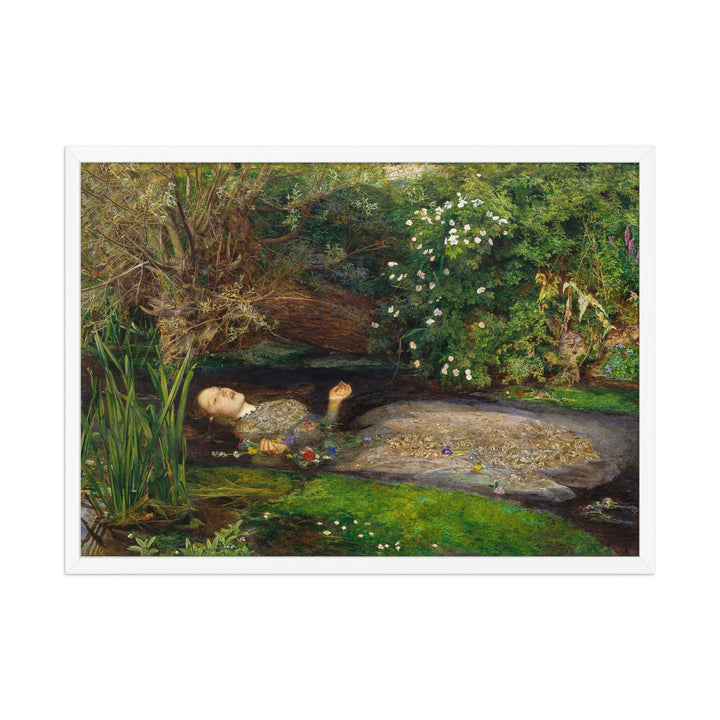 Poster - John Everett Millais, Ophelia Weiß / 50×70 cm artlia